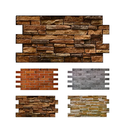 10pcs (53sqft) 3D PVC Wall Panels for Interior Decor - Image 1 of 4