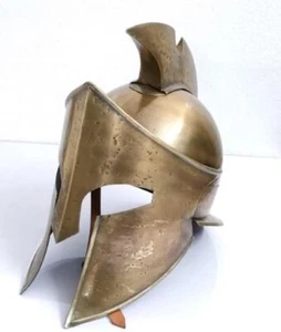 Medieval 18 Gauge mild Steel Armour King Leonidas 300 Spartan Greek Roman Helmet - Picture 1 of 5