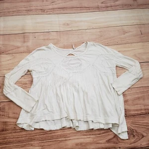 Free People Shirt Damen extra klein weiß Bluse Tunika fließend Boho Damen * - Bild 1 von 11