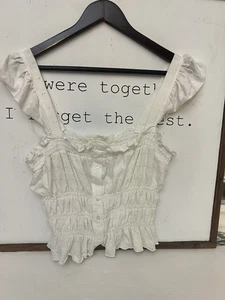Vintage Y2K Meraki Coquette Milkmaid Cottagecore Tank Top – Size Large.     V - Picture 1 of 7