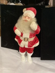 RARE VINTAGE AUTHENTIC 1950's HAROLD GALE SANTA CLAUS 14" PLUSH ORIGINAL NO RES - Picture 1 of 16