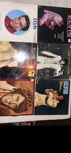 6 Elvis Presley record Lot With One Poster - Picture 1 of 6