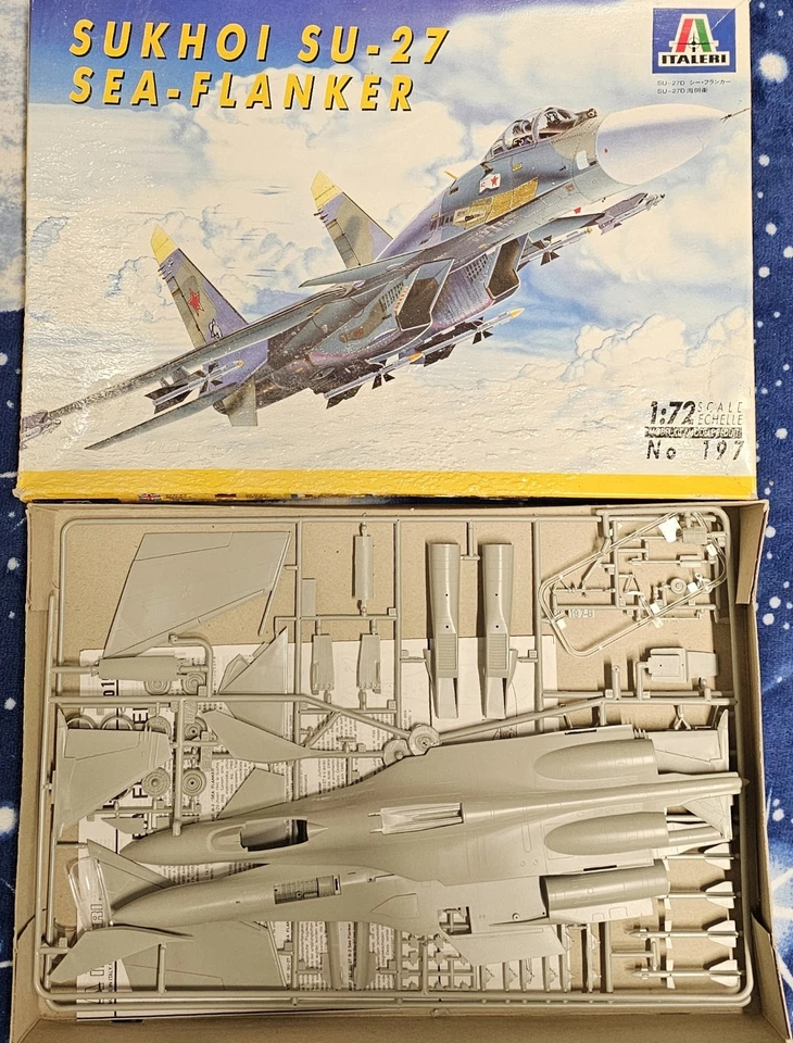 Sukhoi  SU-27 "Sea-Flanker" ITALERI 1:72 n.197 Russia Jet guerra - Immagine 1 di 1