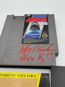 Jeffrey Voorhees Signed JAWS Nintendo Game w/Booklet Alex Kintner Coa/Hol/Pic - Picture 1 of 7
