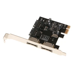 2 Port PCI Express SATA 6 Gbps ESATA Controller Expansion Card Super Speed - Afbeelding 1 van 5