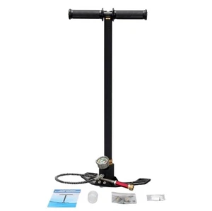 Acecare PCP Hand Pump 300bar 4500psi Air Pump 3 Stage for Paintball Tank Black - Picture 1 of 5