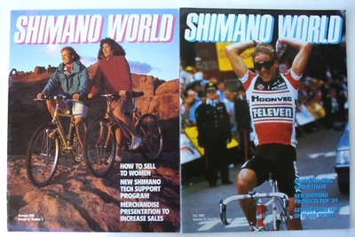 ~ Revistas de bicicletas Shimano World vintage - Andy Hampsten - verano/otoño 1988 ~ Foto 1 de 4