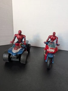 Spider-Man The Movie 2002 Bump And Go Motorcycle and ATV With Action Figure - Picture 1 of 14