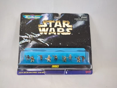 Vintage 1996 Star Wars Micro Machines MOC Ewoks Figure Set Galoob 66076 NEW - Image 1 of 4