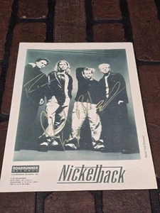 Nickelback Signed 8 1/2 X 11 Photo Autographed - Bild 1 von 3