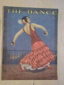 Vintage February 1927 The Dance Magazine Art Deco Front Cover - Picture 1 of 1