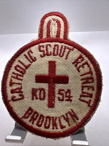 BSA Catholic Scout Retreat Brooklyn KO 54 3” Hanger Patch - Bild 1 von 1