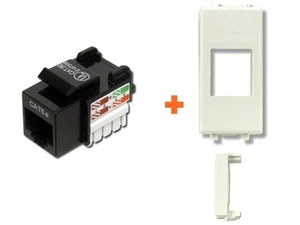 LINK Presa di rete CAT.5e UTP compatibile AVE Domus bianca RJ45 - Foto 1 di 1