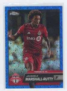 2023 Topps Chrome MLS #128 Jahkeele Marshall-Rutty Blue Diamond Refractor #/199 - Picture 1 of 2