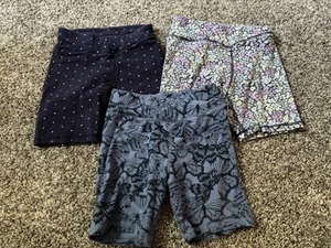 Gap Kids Lot Of 3 Girls Yoga Shorts Stretchy Cotton Size 8, Worn By 1 Child - Picture 1 of 4