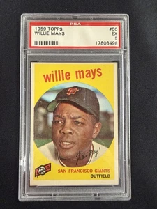 1959 Willie Mays Topps #50 PSA EX 5 - Bild 1 von 4