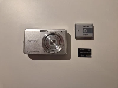 Sony Cybershot DSC-W180 10.1 MP Digitalkamera Silber Kompakt Getestet ✅ - Bild 1 von 4