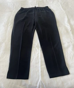 Eileen Fisher | SZ Small | Black Washable Silk Tapered Pants | High Rise - Picture 1 of 9