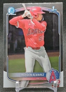 Hayden Álvarez 1er Cromo 2025 Bowman Cromo #BCP-12 Los Angeles Angels  - Imagen 1 de 6