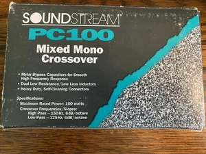NOS SOUNDSTREAM PC 100 old school  subwoofer crossover USA 100w - Picture 1 of 1