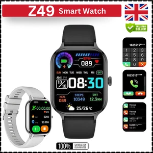 2025 Smart Watch For Men/Women Waterproof Smartwatch Bluetooth iPhone Samsung UK - Picture 1 of 1
