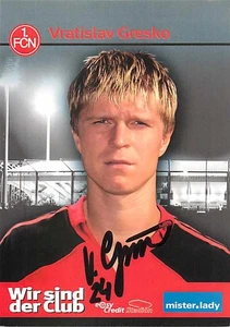 Vratislav Greško Original Autogrammkarte 1. FC Nürnberg - ca.10cm x 15cm - Bild 1 von 2