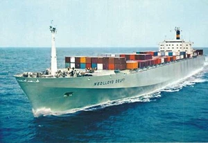 sts Nedlloyd Delft Cargo Ship Nautica Vintage Postcard BS.07 - Picture 1 of 2