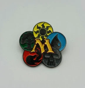 MAGIC: THE GATHERING RETRO PIN mtg Enamel Mana Symbol Lapel Brooch MTG - Picture 1 of 7