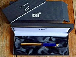 Montblanc Meisterstück Solitaire RAMSES Gold Lapislazuli Füller Pen Id: 20144 - Bild 1 von 12