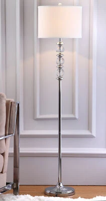 SAFAVIEH Riga Floor Lamp | Crystal | - Image 1 of 4
