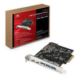 Vantec UGT-PC3A2C 5-Port USB 3.2 Gen2x2 (20Gbps) with 2C and 3A PCIe Host Card - Picture 1 of 6