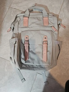 Donut Macaroon Laptop Reiserucksack gelb/rosa Rucksack Neu - Bild 1 von 10