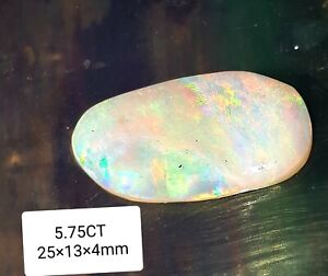 5.75 CTS GENUINE AUSTRALIAN OPAL  CUT AND POLISHED COOBER PEDY video available