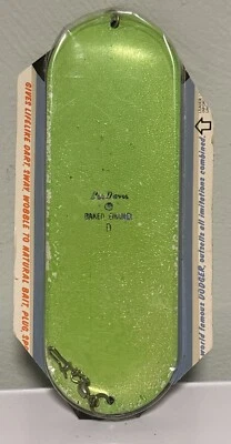 Vintage Les Davis Herring Dodger Flasher Size 0 Baked Enamel Fly Salmon Green - Image 1 of 3