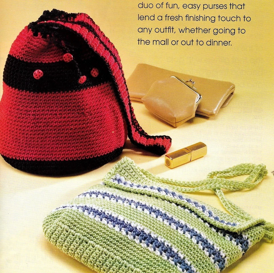 HANDY It's in the Bag Tote Duo/Bag/Purse/Crochet Pattern INSTRUCTIONS ONLY - Image 1 of 1