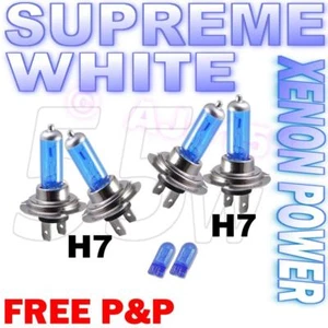 H7 h7 501 Xenon VAUXALL Headlight Bulbs DIP & MAIN BEAM Supreme white Light 55w - Picture 1 of 1