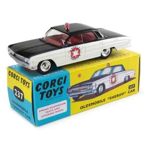 CORGI TOYS 237 * AUTO SCERIFFO OLDSMOBILE * 1:43 * IMBALLO ORIGINALE (RIEDIZIONE) - Foto 1 di 2