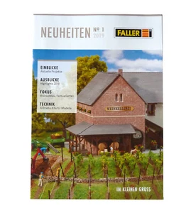 Catálogo de novedades Faller 2019 modelos ferroviarios accesorios para H0 1:87 y 1:160 N - Imagen 1 de 1