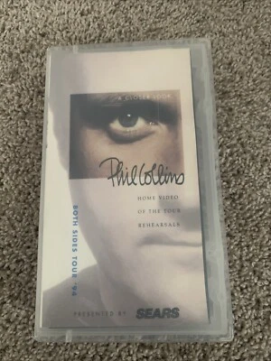 Phil Collins Both Sides Tour '94 Home Video Tour Rehearsals (VHS 1994) Sears HTF - Image 1 of 4