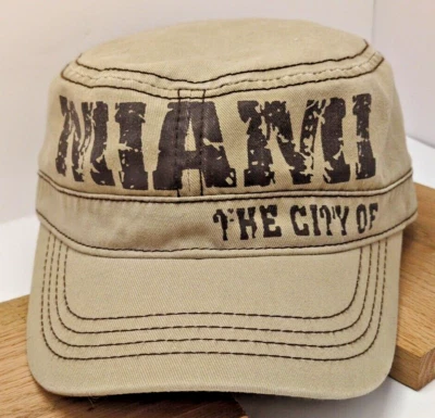 Gorra Miami Robin Ruth Marca Militar Cadete Gorra Correa Beige Hipster Foto 1 de 4