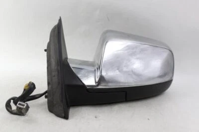 Espejo retrovisor de puerta cromado del lado izquierdo del conductor eléctrico Chevrolet Equinox 2010-2011 OEM #28043 Foto 1 de 4