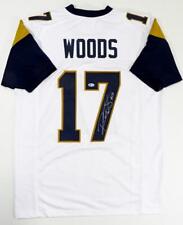 Robert Woods Autographed White w/ Blue Pro Style Jersey - Beckett Auth *