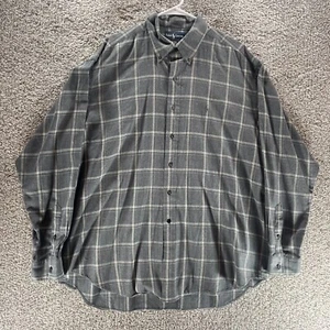 Ralph Lauren Shirt Mens Extra Large Gray Plaid Blaire Button Up Casual Adult - Picture 1 of 10