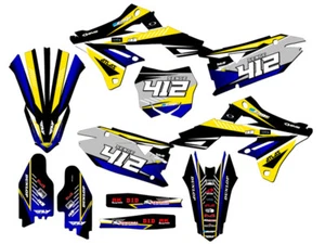2018-2023 RMZ 450 SURGE Yellow Senge Graphics Kit Compatible with Suzuki - Picture 1 of 10