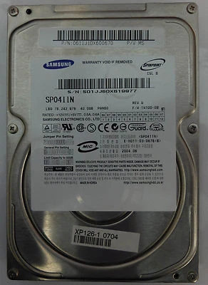 Samsung SP0411N 40GB Rev. A FW TW100-08 HDD for spare parts - Image 1 of 2