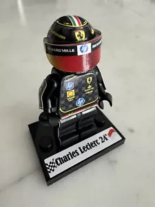 F1 Formula 1 Charles Leclerc Winner GP Monza 2024 Ferrari minifigure racing - Foto 1 di 5