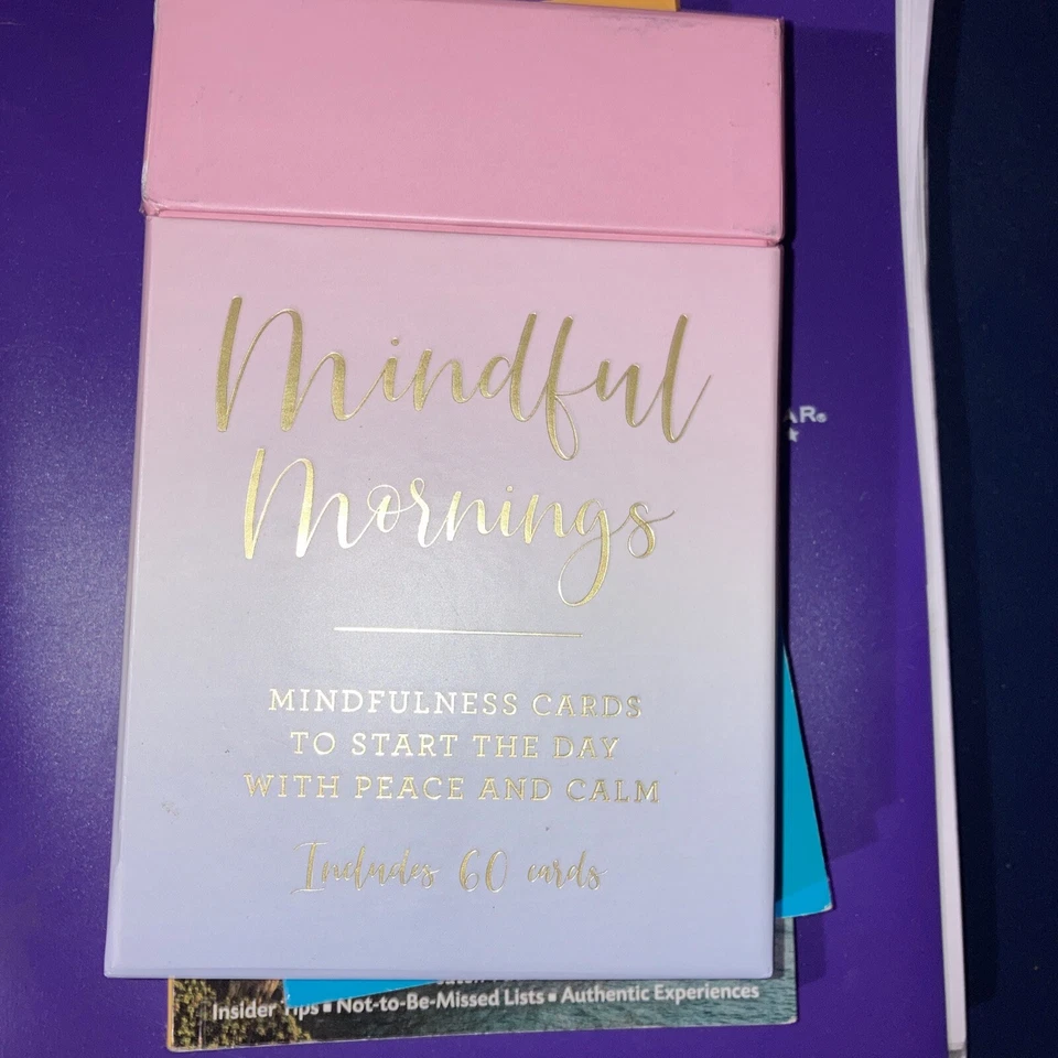 Eccolo Mindful Mornings - 60 Mindfulness Cards - Self Care Cards for Peace Ca... - Image 1 of 1