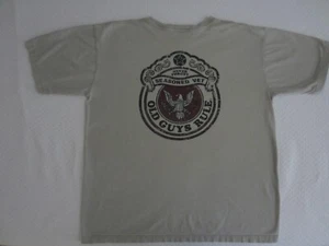 Old Guys Rule Never Forget a Seasoned Vet Tee-shirt L  Great for Veteran's Day - Picture 1 of 7