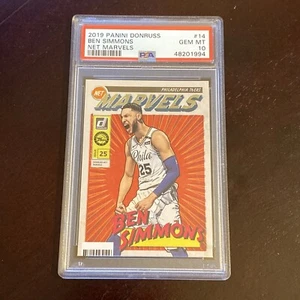 Ben Simmons Psa 10 2019 Donruss Net Marvels Low Pop - Picture 1 of 2