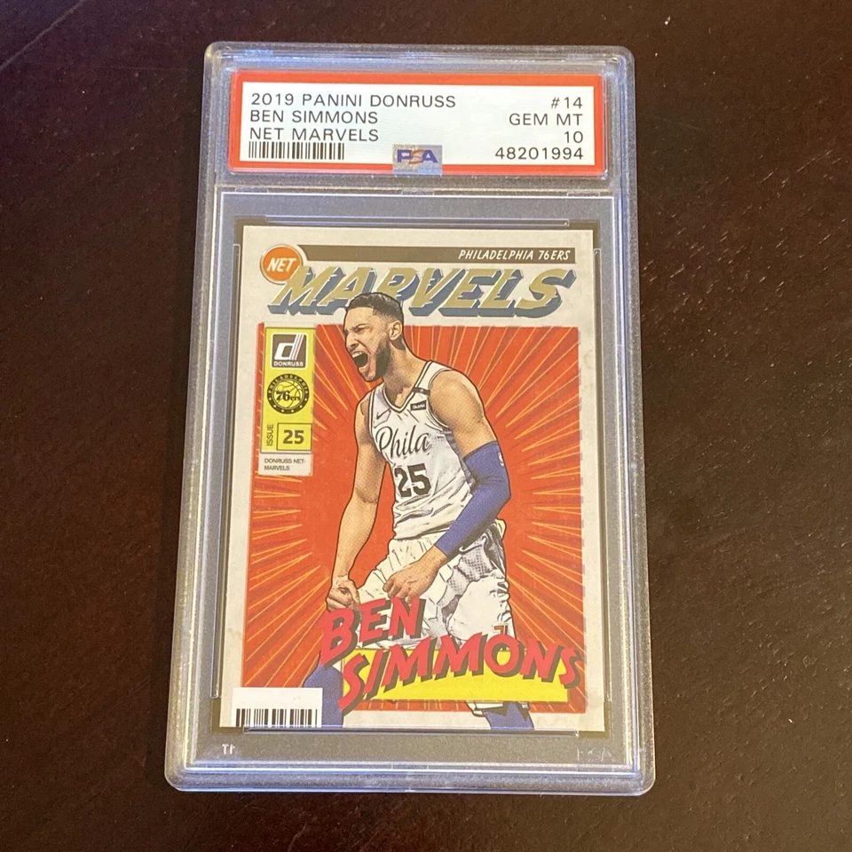 Ben Simmons Psa 10 2019 Donruss Net Marvels Low Pop - Image 1 of 2